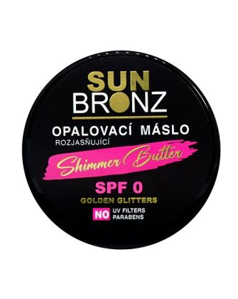 Tělové máslo s rozjasňujícími glitry SPF 0 SUNBRONZ
