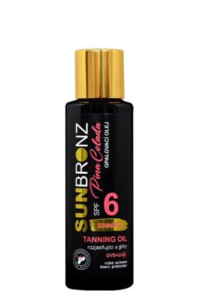 Opalovací olej s rozjasňujícími glitry SPF 6 Pina Colada SUNBRONZ