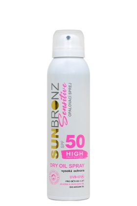 Suchý opalovací olej Sensitive SPF 50 SUNBRONZ