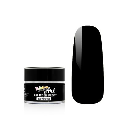BAREVNÝ GEL ART - ČERNÝ 5 G BEZVÝPOTKOVÝ