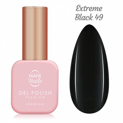 NANI gel lak Premium 6 ml - Extreme Black 49