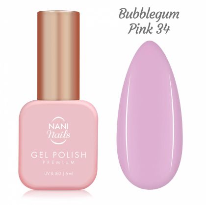NANI gel lak Premium 6 ml - Bubblegum Pin 34