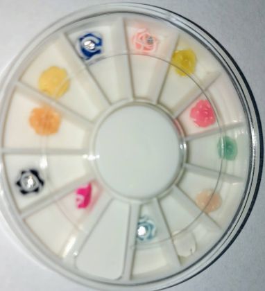 Karusel Acrylové květy s kamínkem