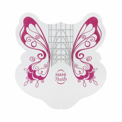 NANI šablony na nehty Butterfly Long, 100 ks