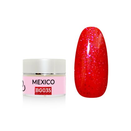 UV/LED gel barevný - Mexico neon třpyt 5 g