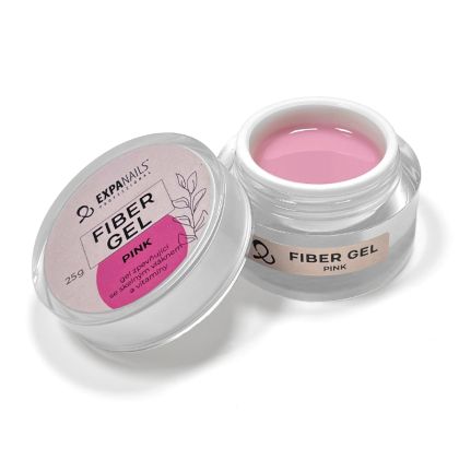 UV/LED gel Fiber - Pink 15 g - zpevňující