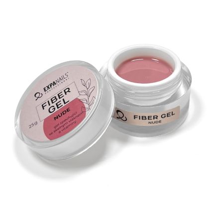 UV/LED gel Fiber - Nude 15 g - zpevňující