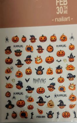 Halloween samolepka-dýně