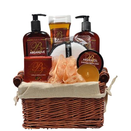 Dárkový koš kosmetiky s arganovým olejem