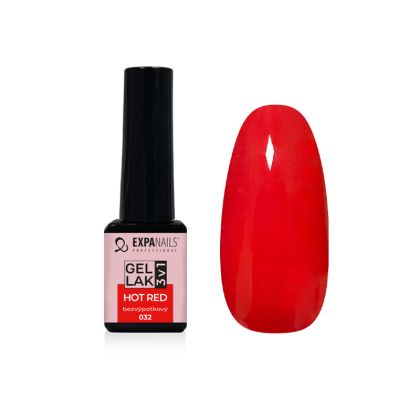 UV/LED Gel lak 3v1 - Hot Red 5 ml