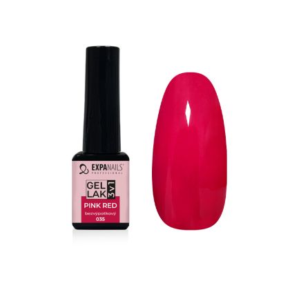 UV/LED Gel lak 3v1 - Pink Red 5 ml