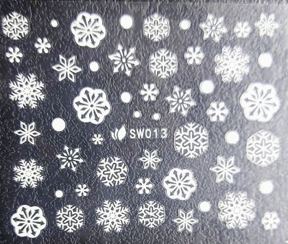 3D vločky samolepící  SW0 13 bílé