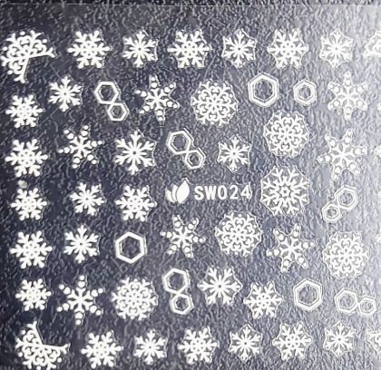 3D vánoční samolepka na nehty SWO 24