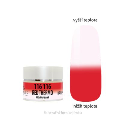 UV/LED gel barevný Thermo Red 5g - bezvýpotku