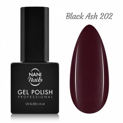 NANI gel lak 6 ml - Black Ash č.202