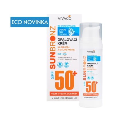 Opalovací krém SUN BRONZ SPF 50+ - Coral Friendly