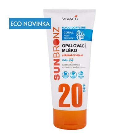 Opalovací mléko SUN BRONZ SPF 20 - Coral Friendly