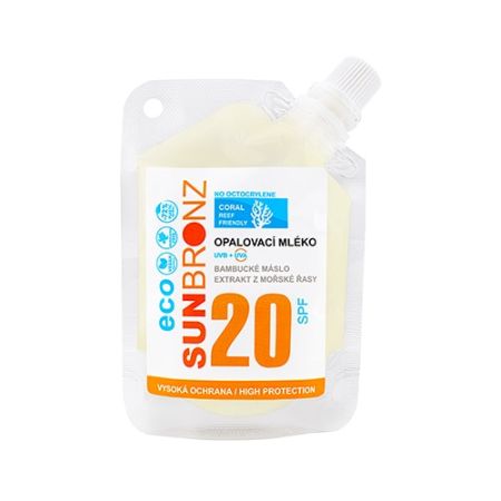 Opalovací mléko SUN BRONZ SPF 20 - Coral Friendly cestovní balení