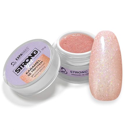 UV/LED Gel modelovací Strong - Karamel se tř.50 g