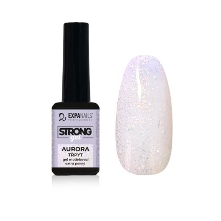 UV/LED Gel modelovací Strong - Aurora třpyt 11 ml