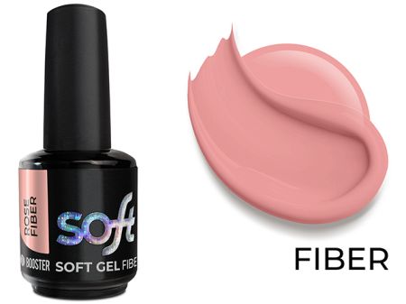 Platinum Booster New Fiber Soft Gel - Rose ,15ml