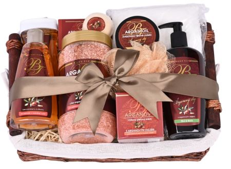 Dárkový koš kosmetiky s arganovým olejem