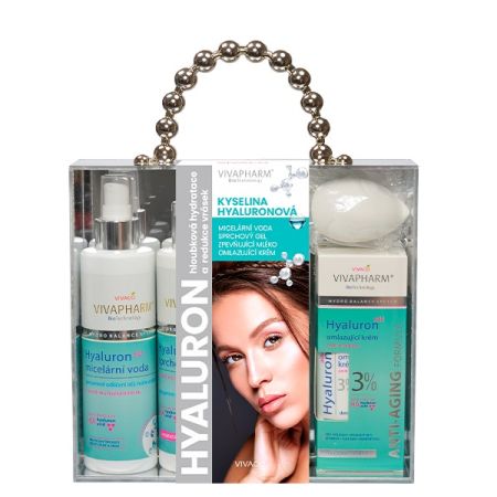 Luxusní dárkový kufřík kosmetiky s kyselinou hyaluronovou