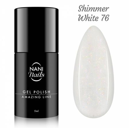 NANI gel lak Amazing Line 5 ml - Shimmer White
