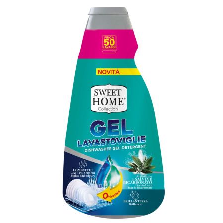 Prostředek na mytí nádobí Sweet Home gel do myčky - Šalvěj 1000ml
