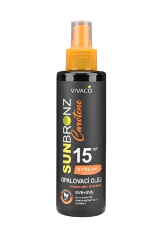 Opalovací olej Carotene SPF 15 SUNBRONZ