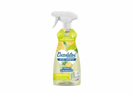 COCCOLATEVI VETRI & SUPERFICI LIMONE E LEMONGRASS - Čistič skla a povrchů 625 ml