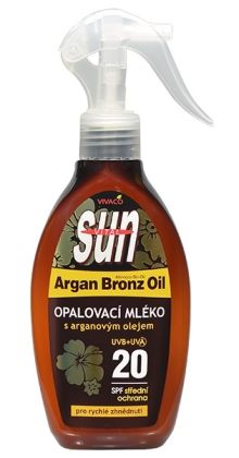 Opalovací mléko s bio arganovým olejem SPF 20 SUN VITAL