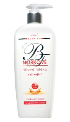 Tělové mléko s norkovým olejem BODY TIP                    400 ml