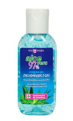 Zklidňující gel s Aloe vera 97% cestovní balení VIVAPHARM                   50 ml