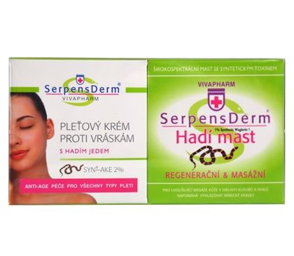 Dárková kazeta kosmetiky s hadím jedem SERPENSDERM