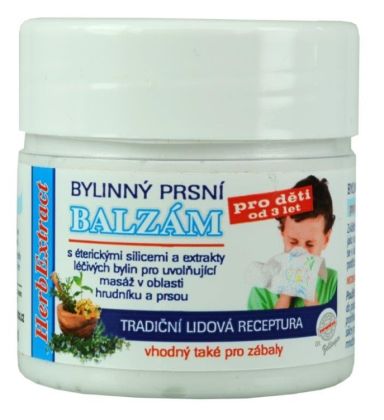 Bylinný prsní balzám pro děti HERB EXTRACT 
                   150 ml