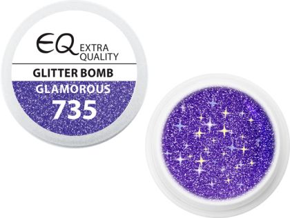 EBD 735 - Extra Quality Color Gel - GLITTER BOMB, 5g (silver line)