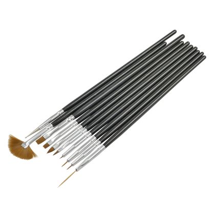 Sada zdobicích štětců 10 ks -zelená