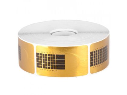 NANI šablony na nehty Zlatá, 500 ks