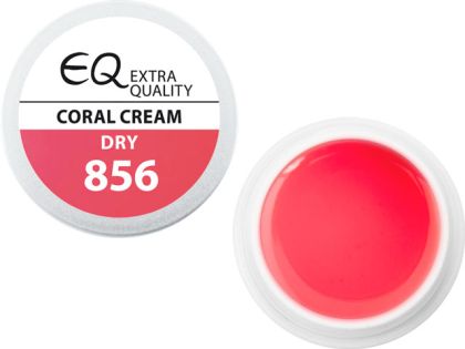 856 - Extra Quality Dry Color Gel - CORAL CREAM, 5g (bezvýpotkový barevný gel 
