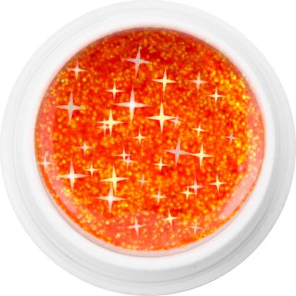 EBD 322 - MULTIVITAMIN JUICE GLITTER - oranžovočervená glitrová, 5 g