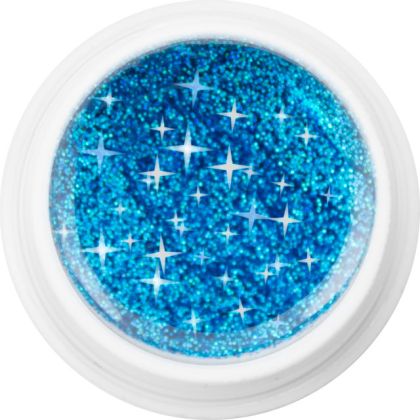 EBD 323 - CARIEBBEAN NIGHT GLITTER - nebeská modrá glitrová, 5 g