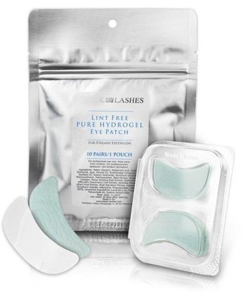Gelové hydratační polštářky Black Lashes - 10 párů