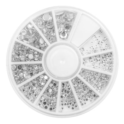 NANI zdobení na nehty Z5 - Kamínky, Mix velikostí duhové
