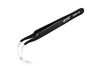 Pinzeta Vetus Exclusive ESD-15 - Zahnutá