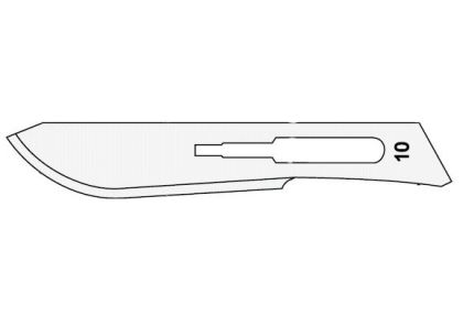 Surgeon čepelka skalpelová Carbon Steel č. 10-10ks
