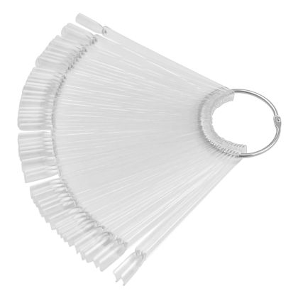 Vzorník na laky, gely - Průhledný, 50 pozic