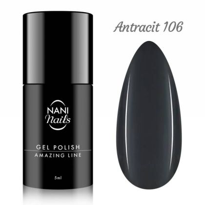 NANI gel lak Amazing Line 5 ml - Antracit 106