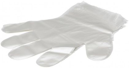 Jednorázové mikrotenové rukavice 100 ks