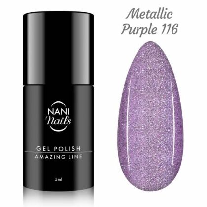 NANI gel lak Amazing Line 5 ml - Metallic Purple 116